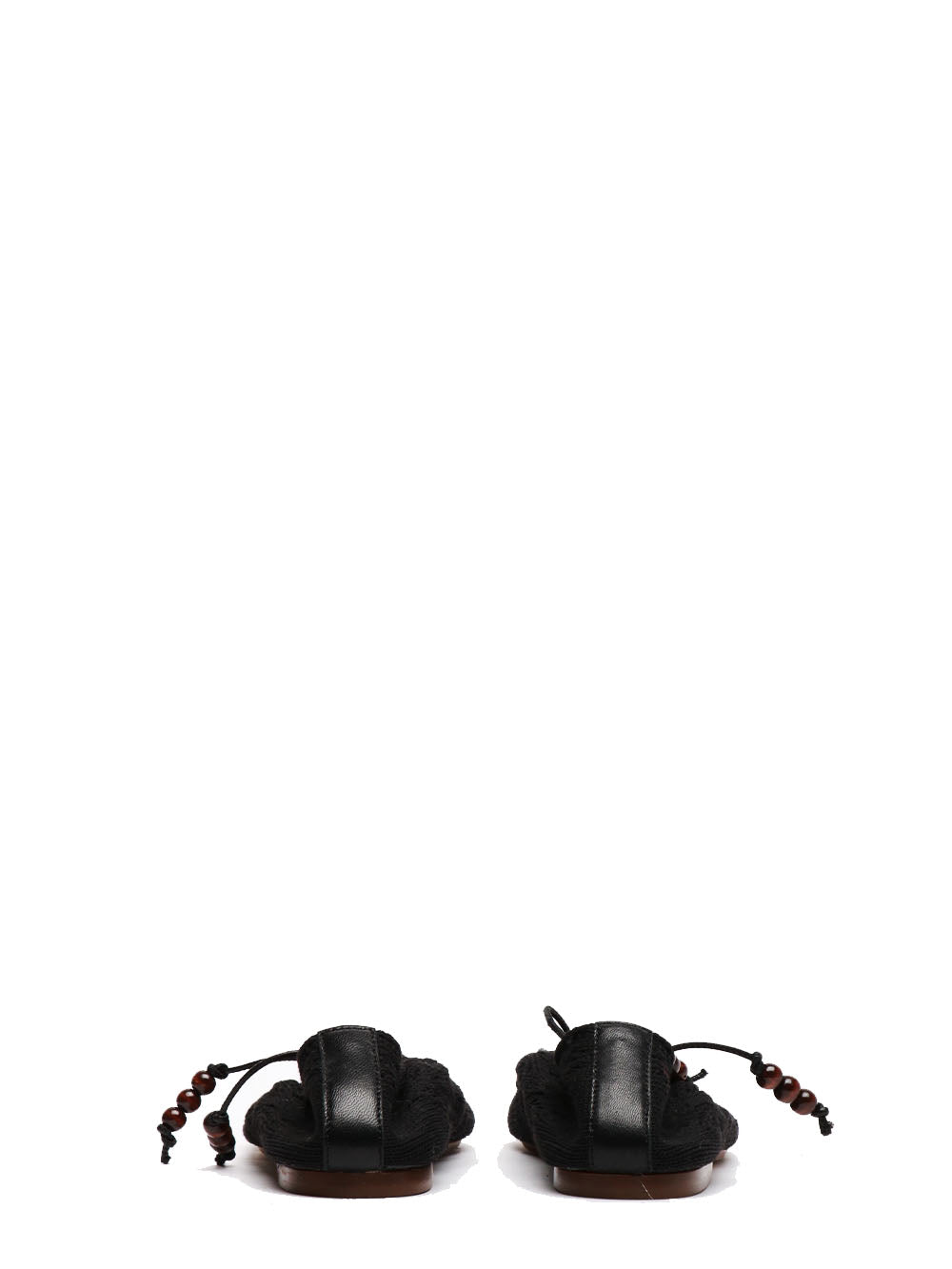 Alohas Scarpe Ballerina Rosemary in Crochet Nere Nero