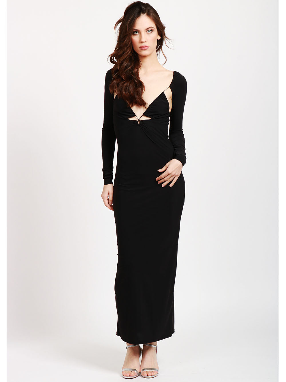 AMAZUIN Vestito Issad Nero con Cut Out Nero