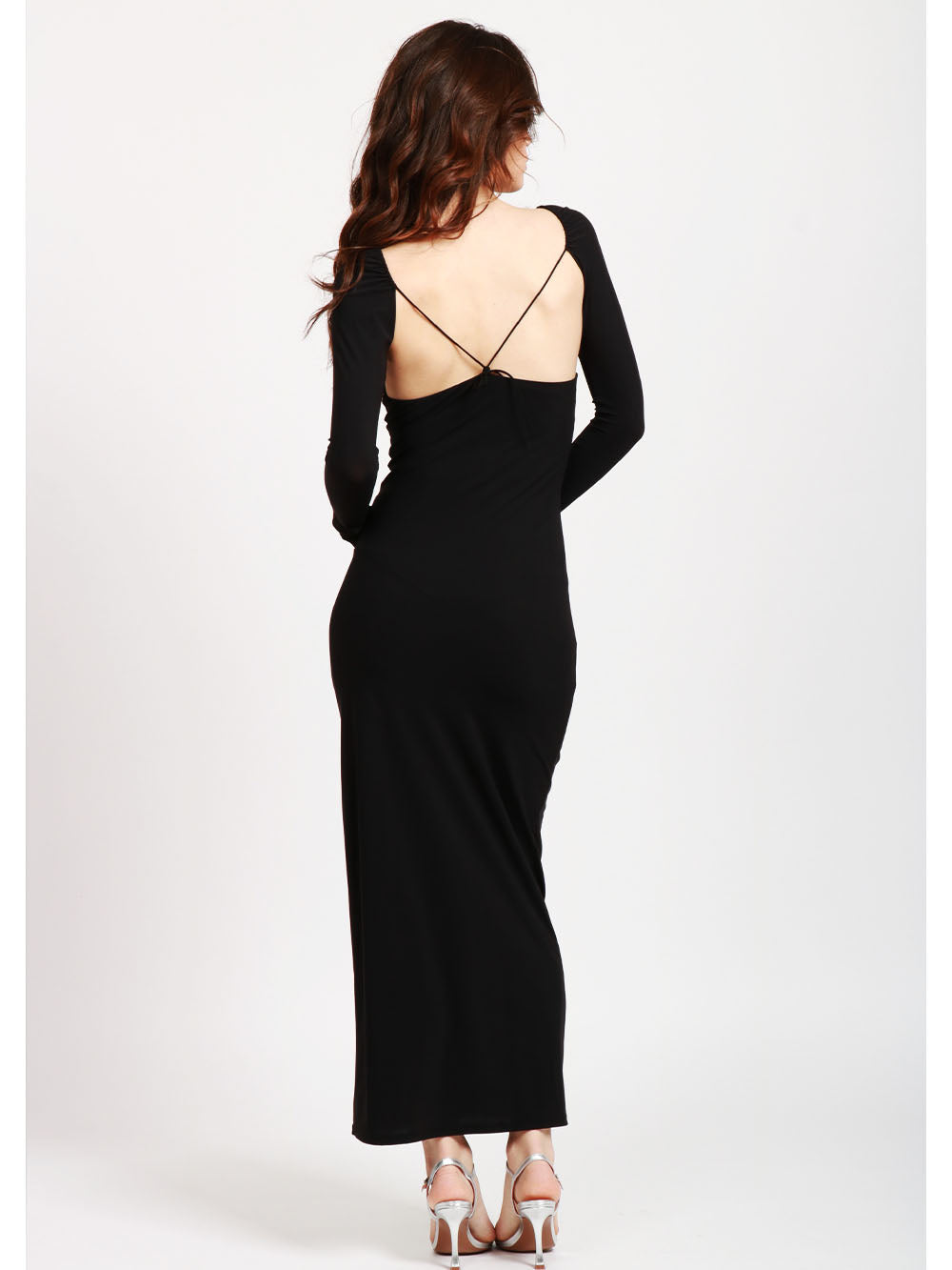 AMAZUIN Vestito Issad Nero con Cut Out Nero