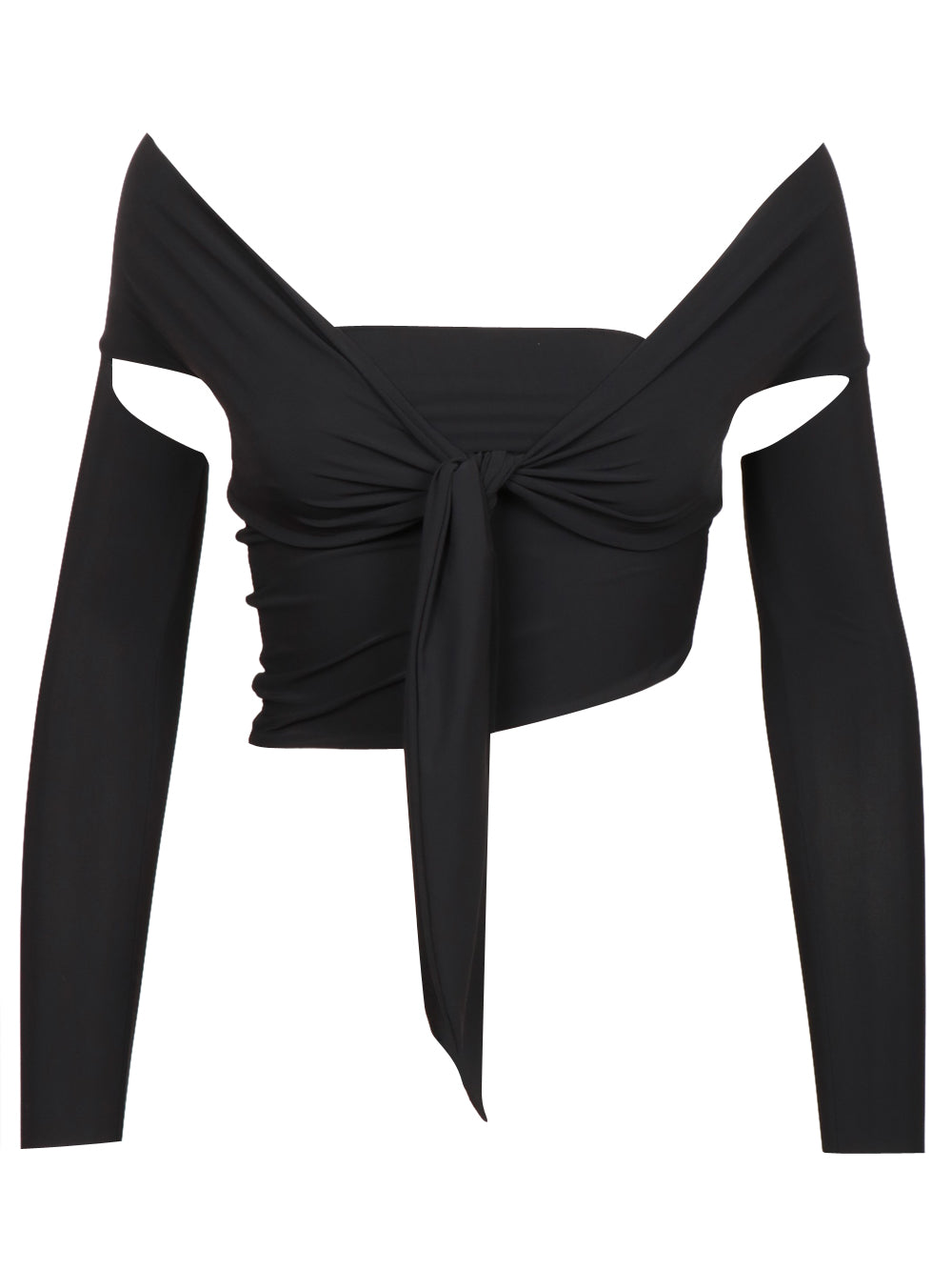 TOP JOSIE NERO CON FASCE REGOLABILI