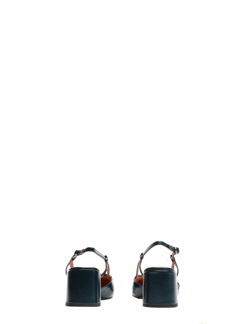 BIBI LOU Scarpe Décolleté Ashe Slingback in Pelle Blu con Fibbia Blu