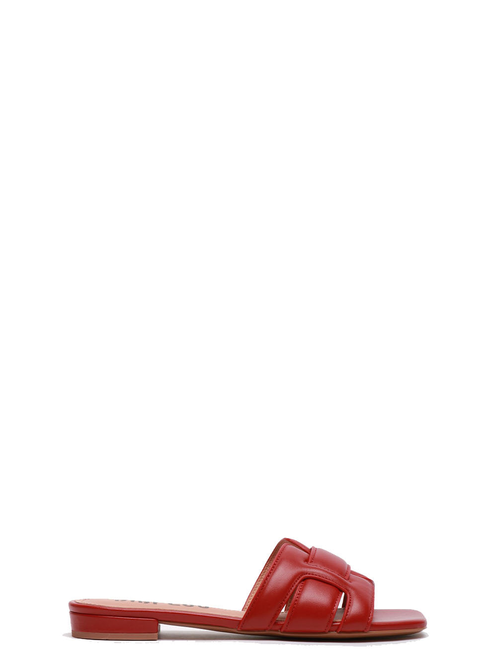 BIBI LOU Sandali Holly Bassi in Pelle Rossi Rosso