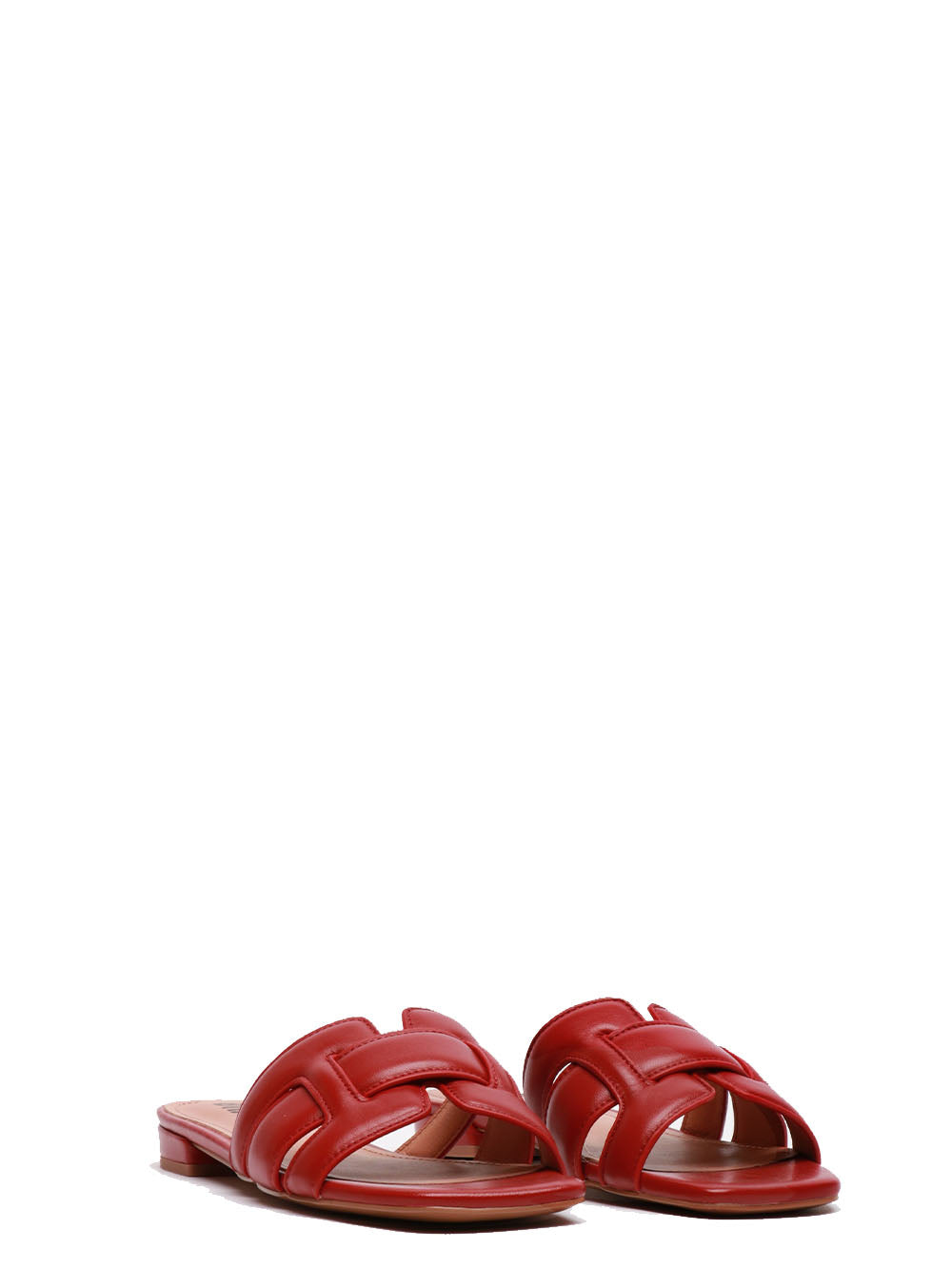 BIBI LOU Sandali Holly Bassi in Pelle Rossi Rosso