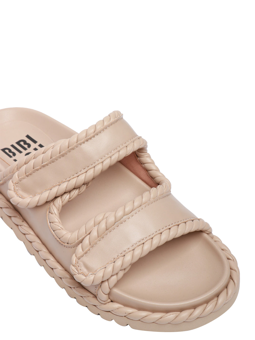 BIBI LOU LOW SANDALS LAMA IN BEIGE LEATHER 826Z80HG