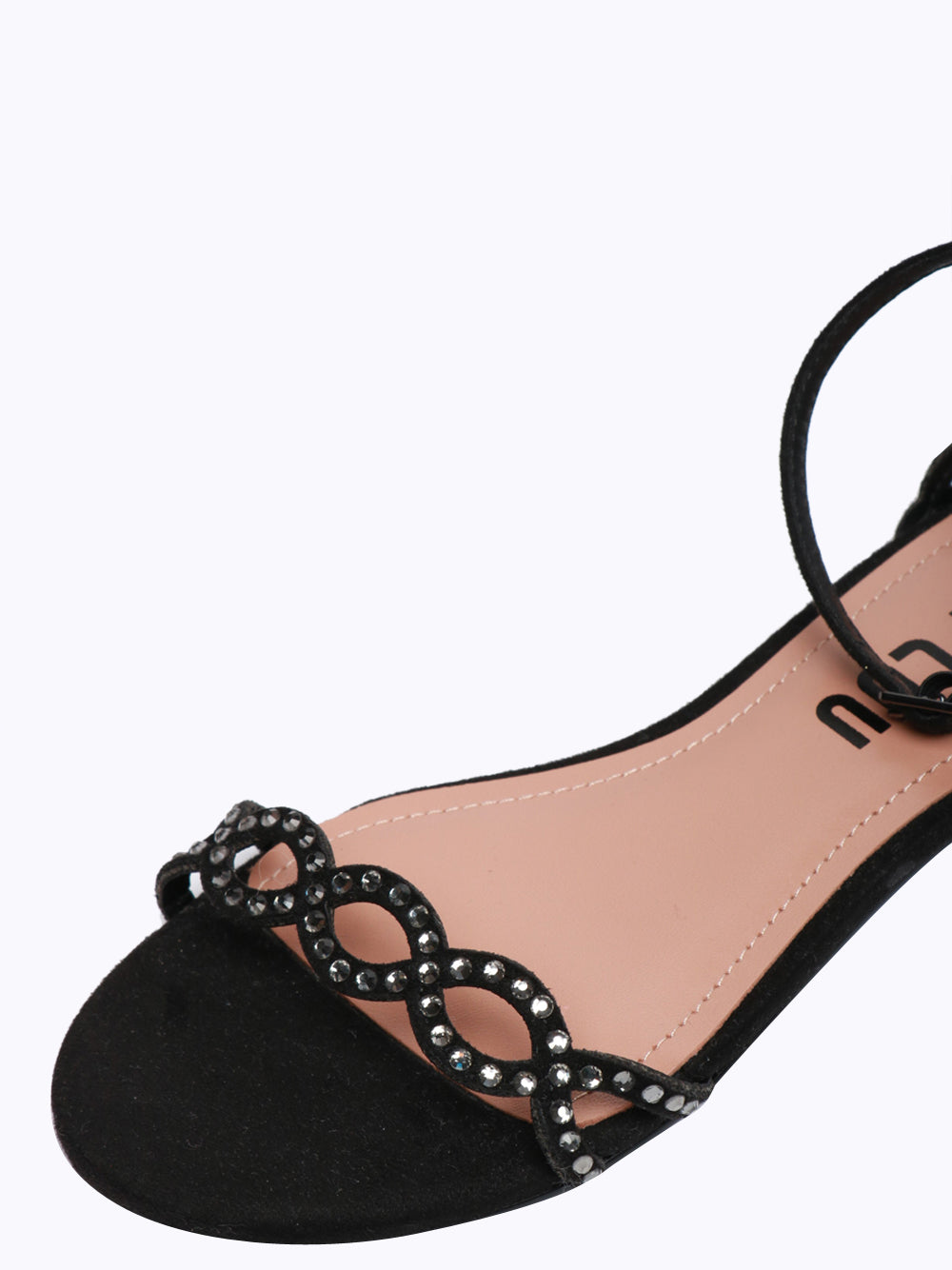 Sandali bassi Selah Neri in Suede