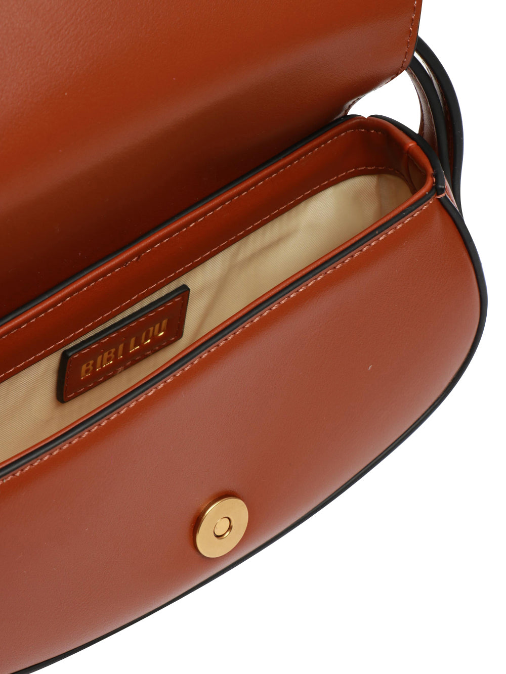 BIBI LOU Borsa Connie a Mano Cuoio con Fibbia Cuoio
