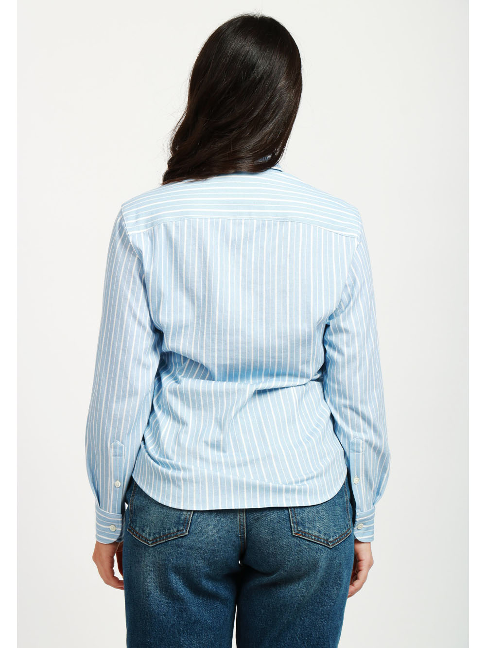 CIRCOLO 1901 Camicia in Cotone a Righe Celeste e Bianca Cielo bianco