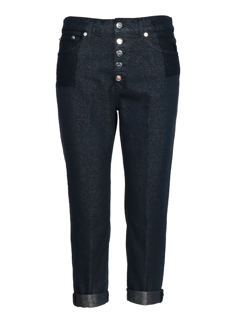 DONDUP Jeans Koons in Denim Blu con Glitter Denim Blu