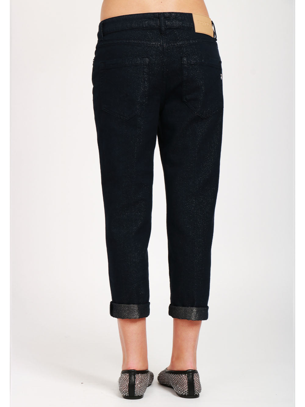 DONDUP Jeans Koons in Denim Blu con Glitter Denim Blu