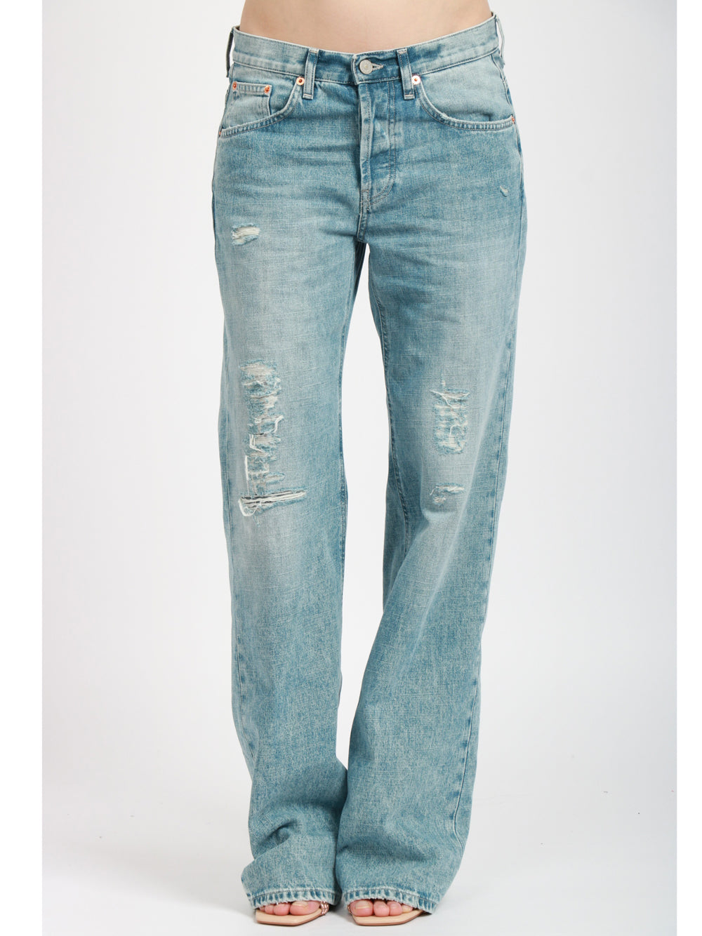 DONDUP Jeans Jacklyn wide leg in denim chiaro Denim chiaro