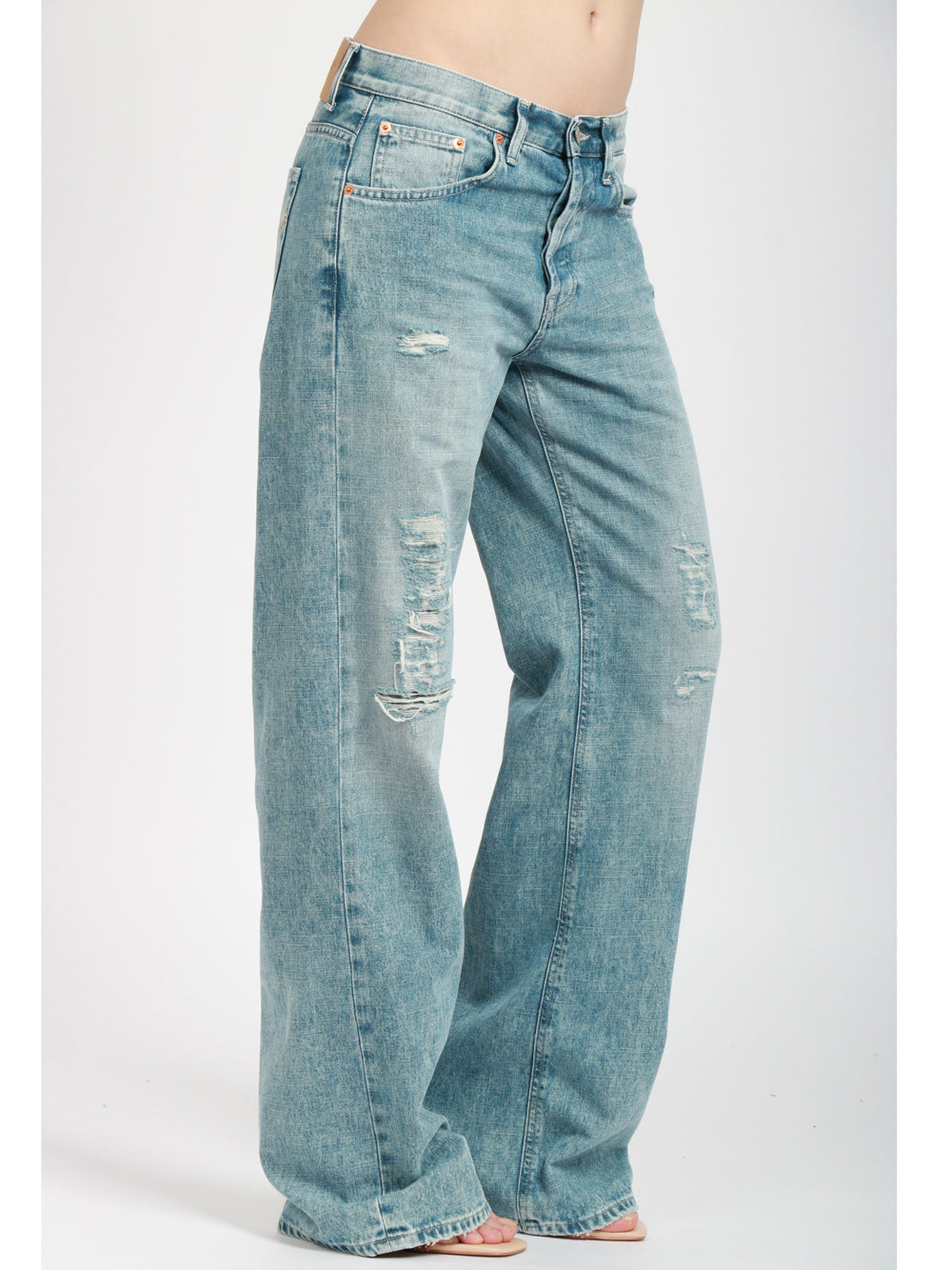 DONDUP Jeans Jacklyn wide leg in denim chiaro Denim chiaro