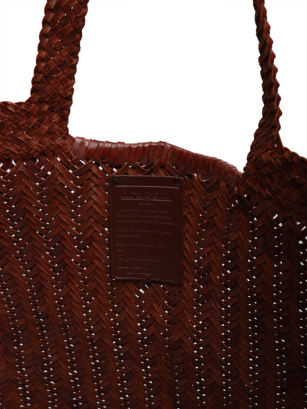 DRAGON DIFFUSION Borsa a Spalla Triple Jump Wave Maxi in Pelle Color Bruciato Bruciato