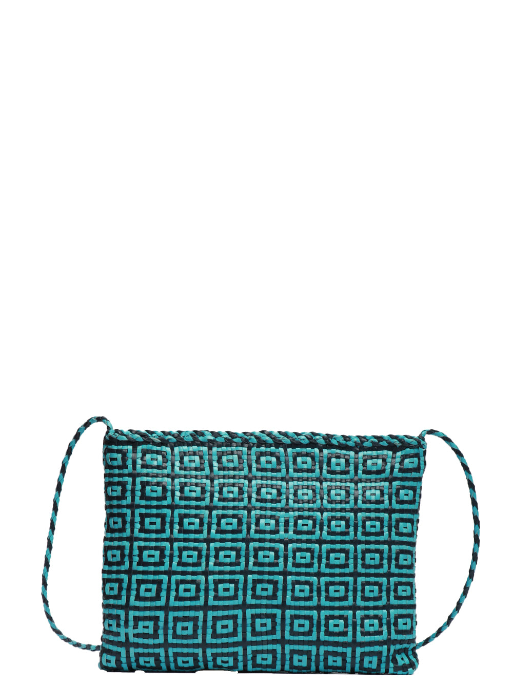DRAGON DIFFUSION Borsa Pochette Parimula con Tracolla Blu e Celeste Blu/celeste