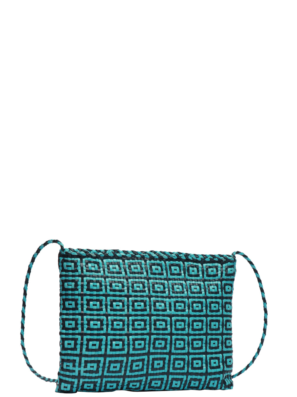 DRAGON DIFFUSION Borsa Pochette Parimula con Tracolla Blu e Celeste Blu/celeste