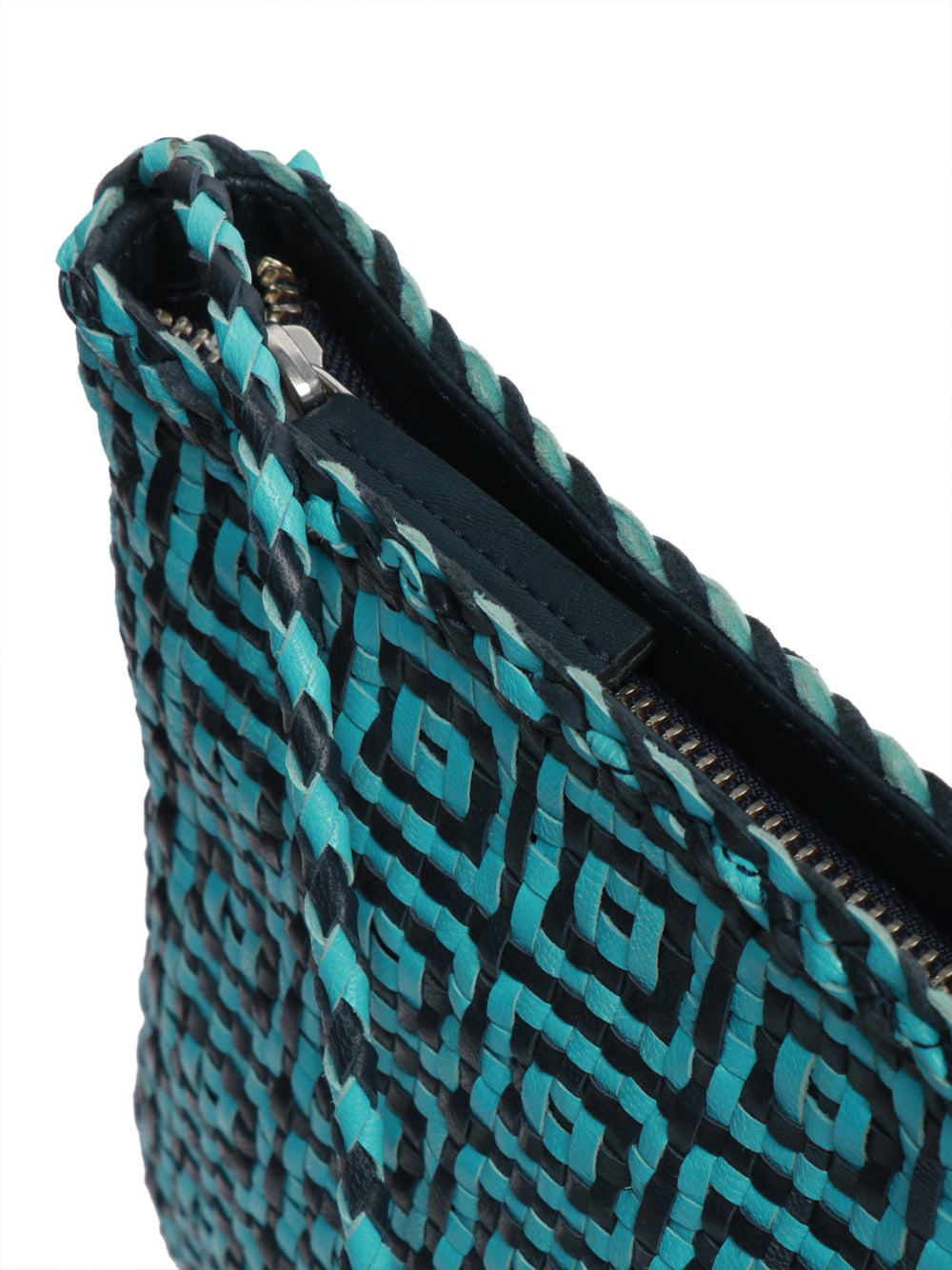 DRAGON DIFFUSION Borsa Pochette Parimula con Tracolla Blu e Celeste Blu/celeste