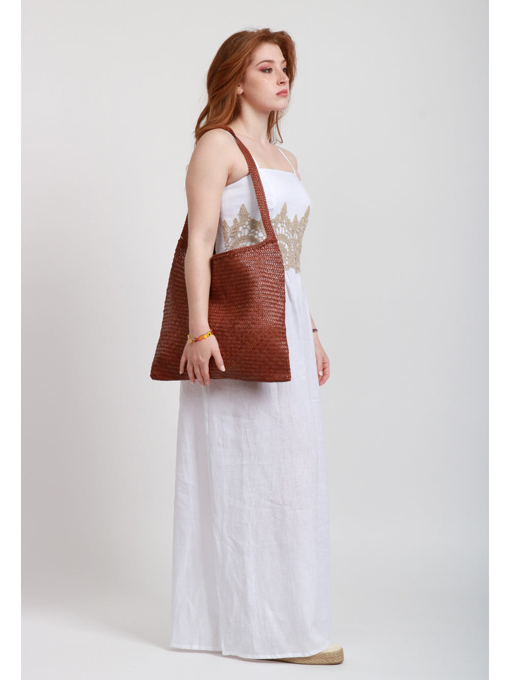 DRAGON DIFFUSION Borsa a Spalla Ars Tote Diagonal Color Bruciato Bruciato