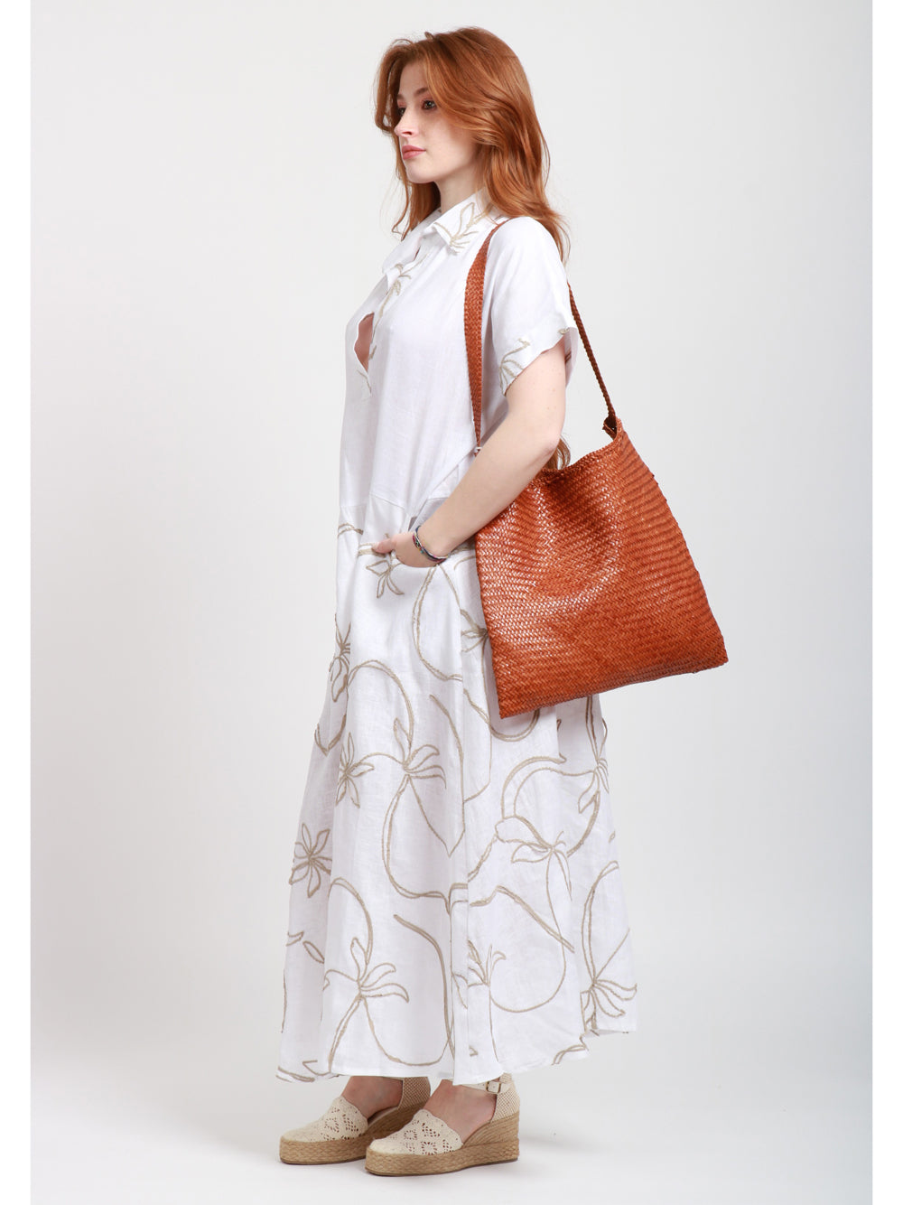 DRAGON DIFFUSION Borsa a Spalla Ars Tote Diagonal Cuoio Cuoio