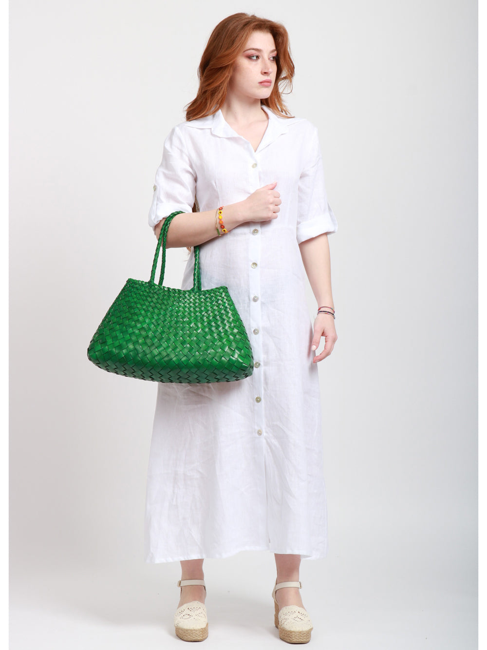 DRAGON DIFFUSION Borsa a Spalla Santa Croce Big Verde Verde