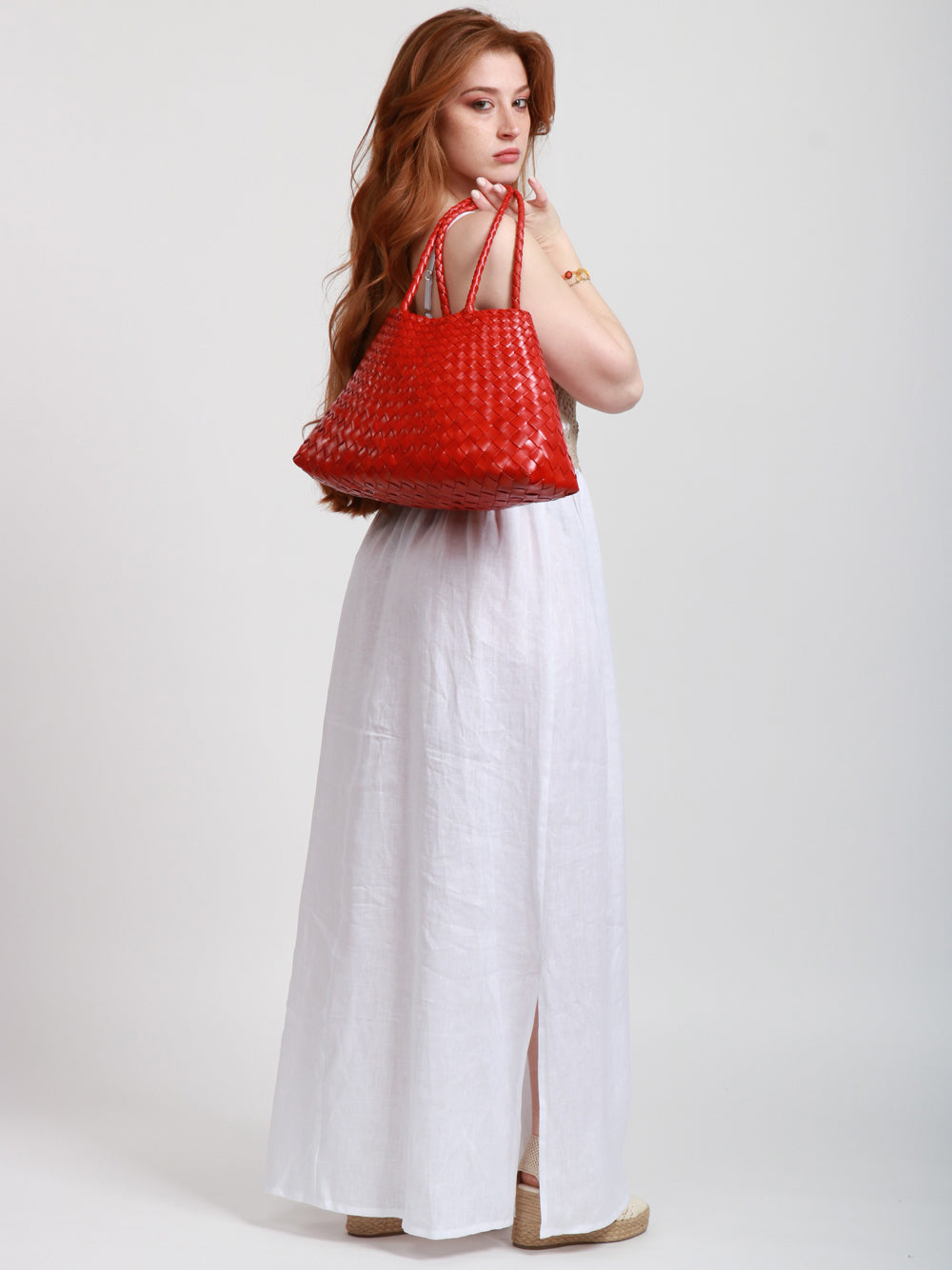 DRAGON DIFFUSION Borsa a Spalla Santa Croce Big Rossa Rosso