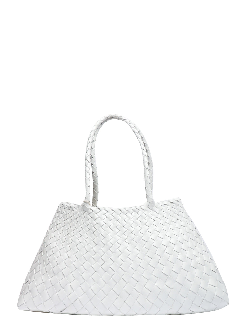 DRAGON DIFFUSION Borsa a Spalla Santa Croce Big Bianca Bianco