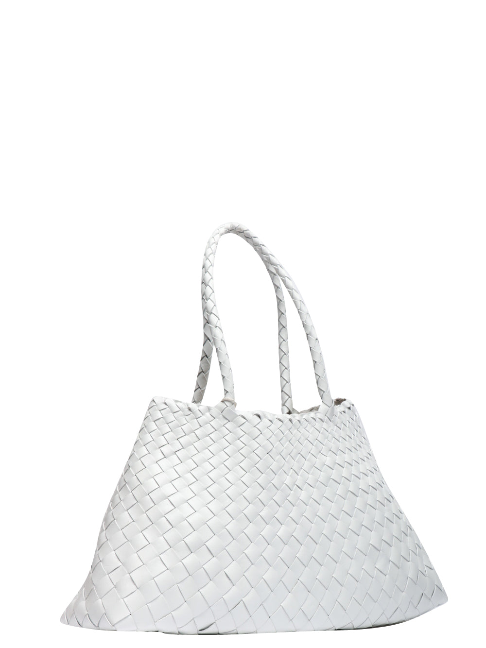 DRAGON DIFFUSION Borsa a Spalla Santa Croce Big Bianca Bianco