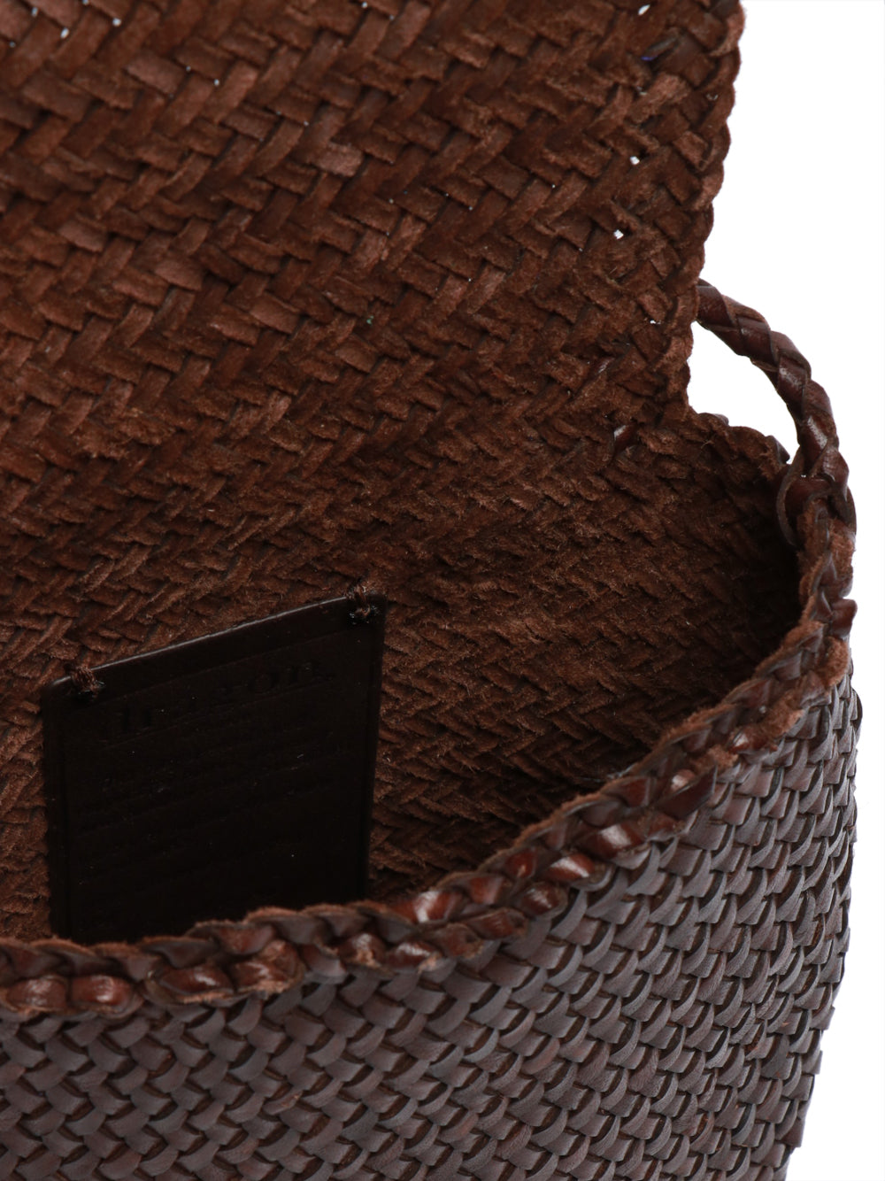 DRAGON DIFFUSION Borsa Tracolla Mini City con Patta Marrone Marrone