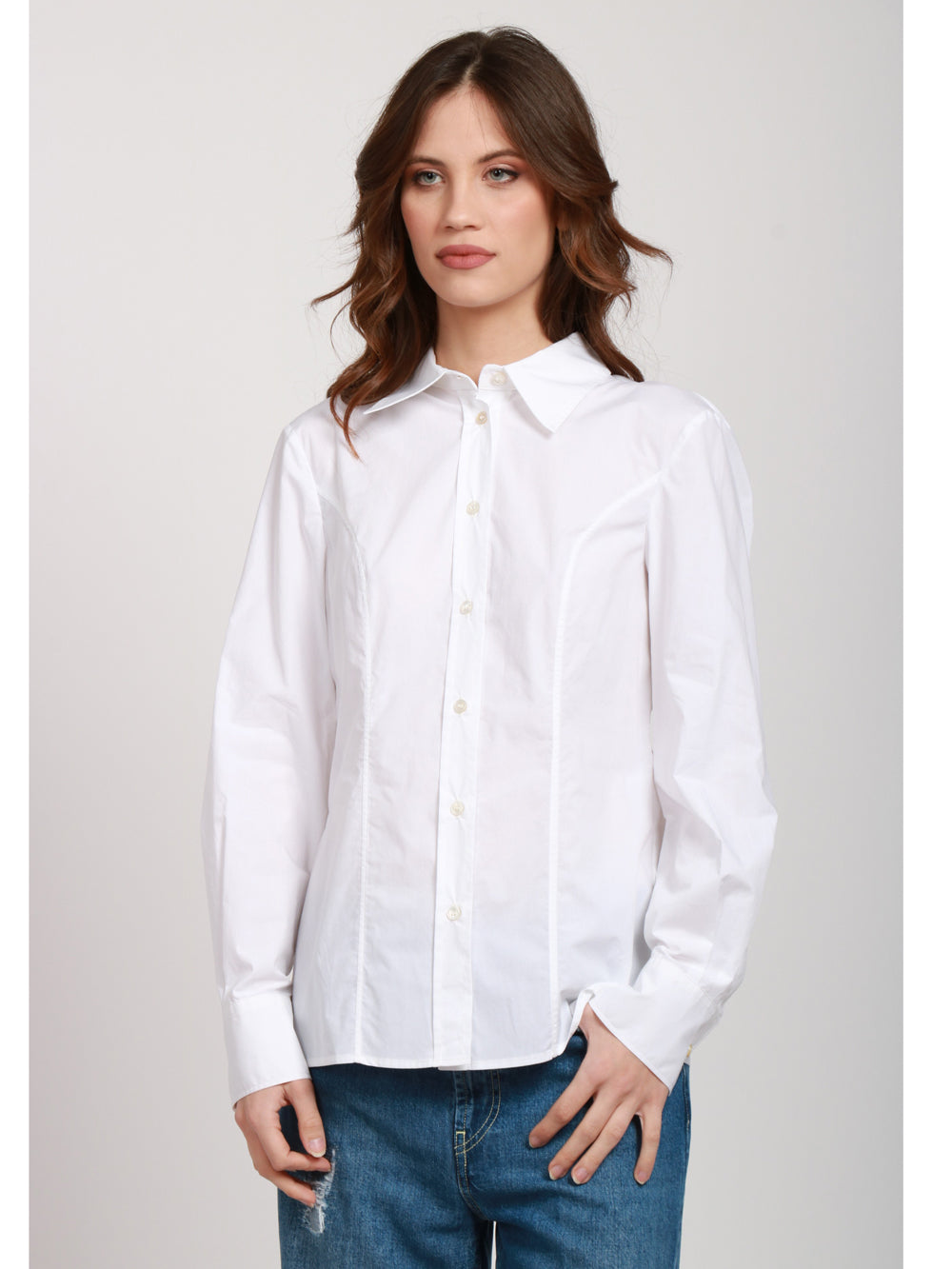 ERIKA CAVALLINI ISABELLA ABOUT A BOY SHIRT IN WHITE COTTON