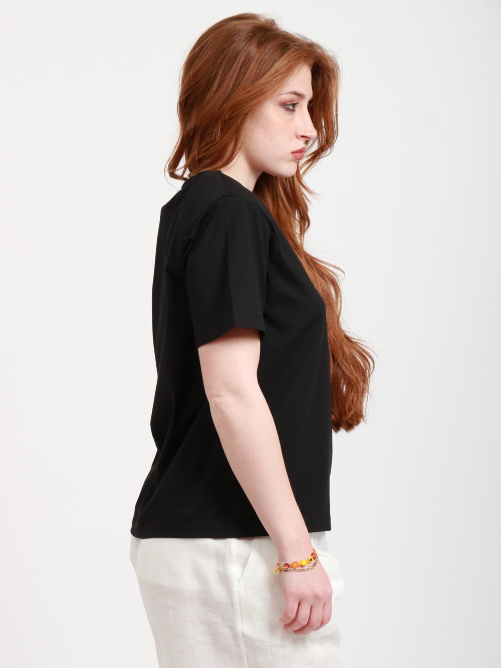 ERIKA CAVALLINI T-shirt in Cotone Nera About a Boy Nero