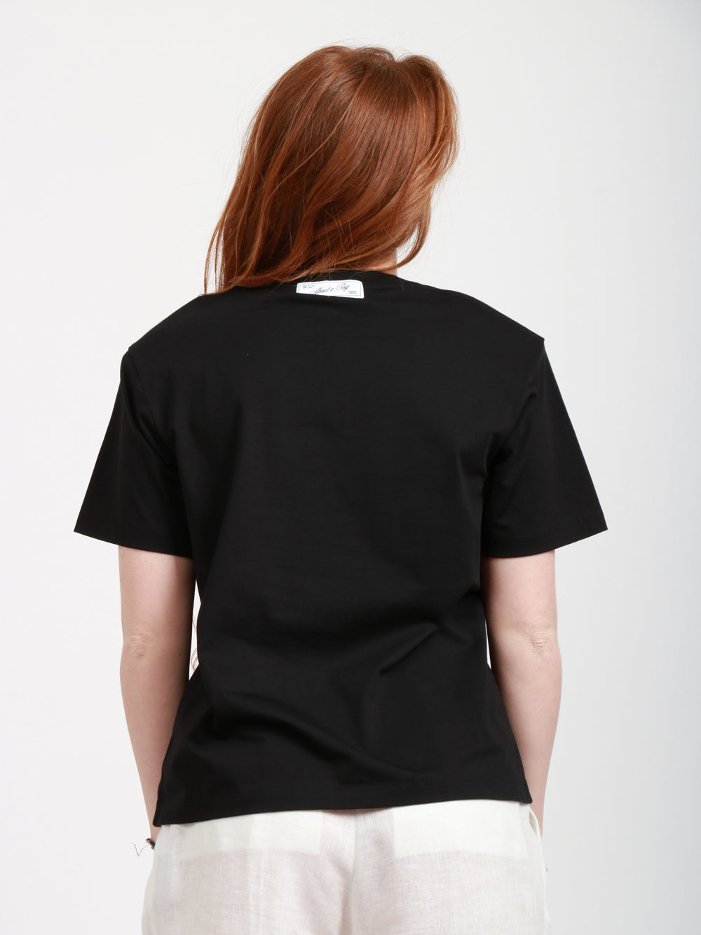 ERIKA CAVALLINI T-shirt in Cotone Nera About a Boy Nero