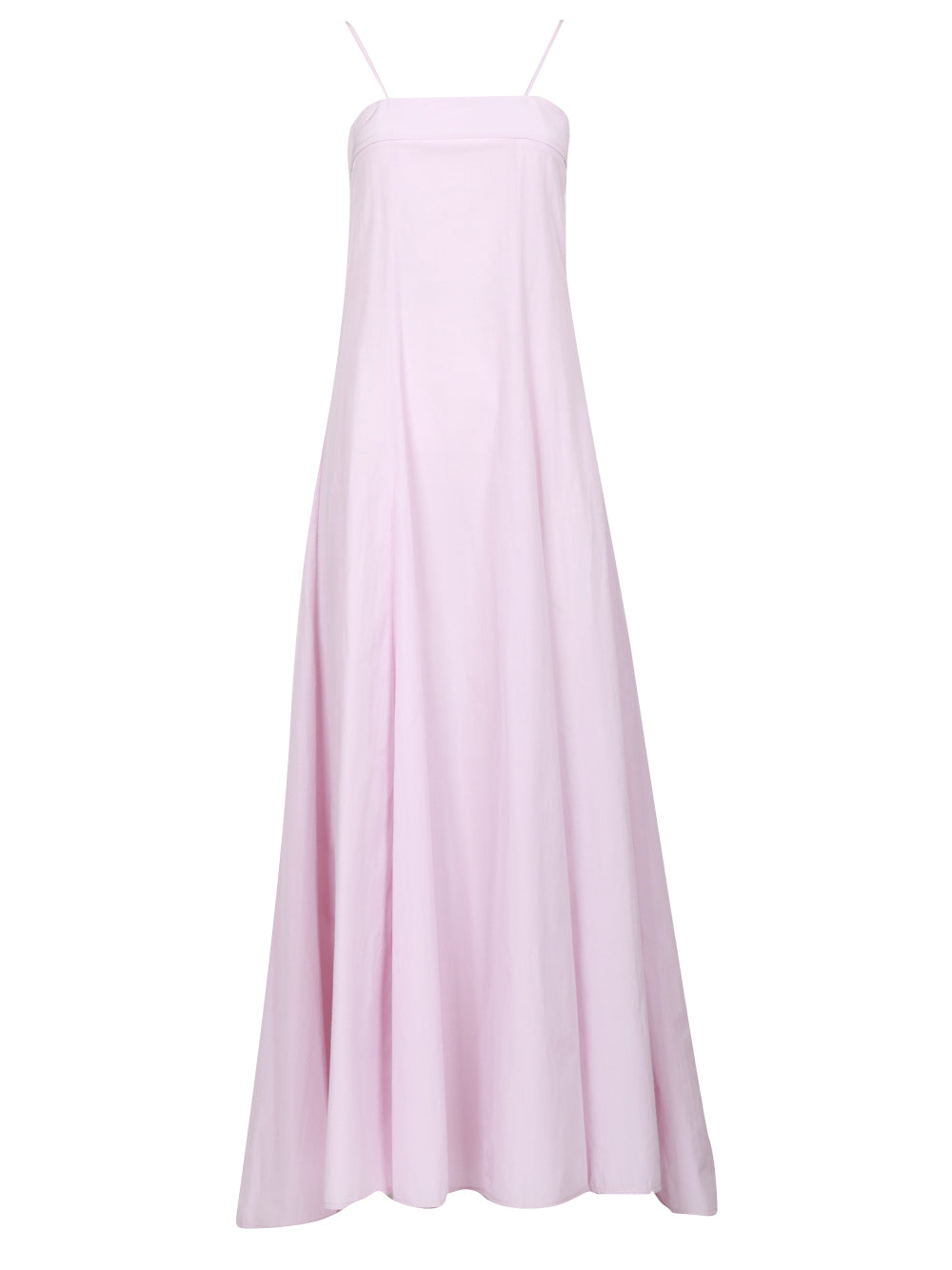 FORTE FORTE Vestito Lungo in Taffeta Rosso Rosa