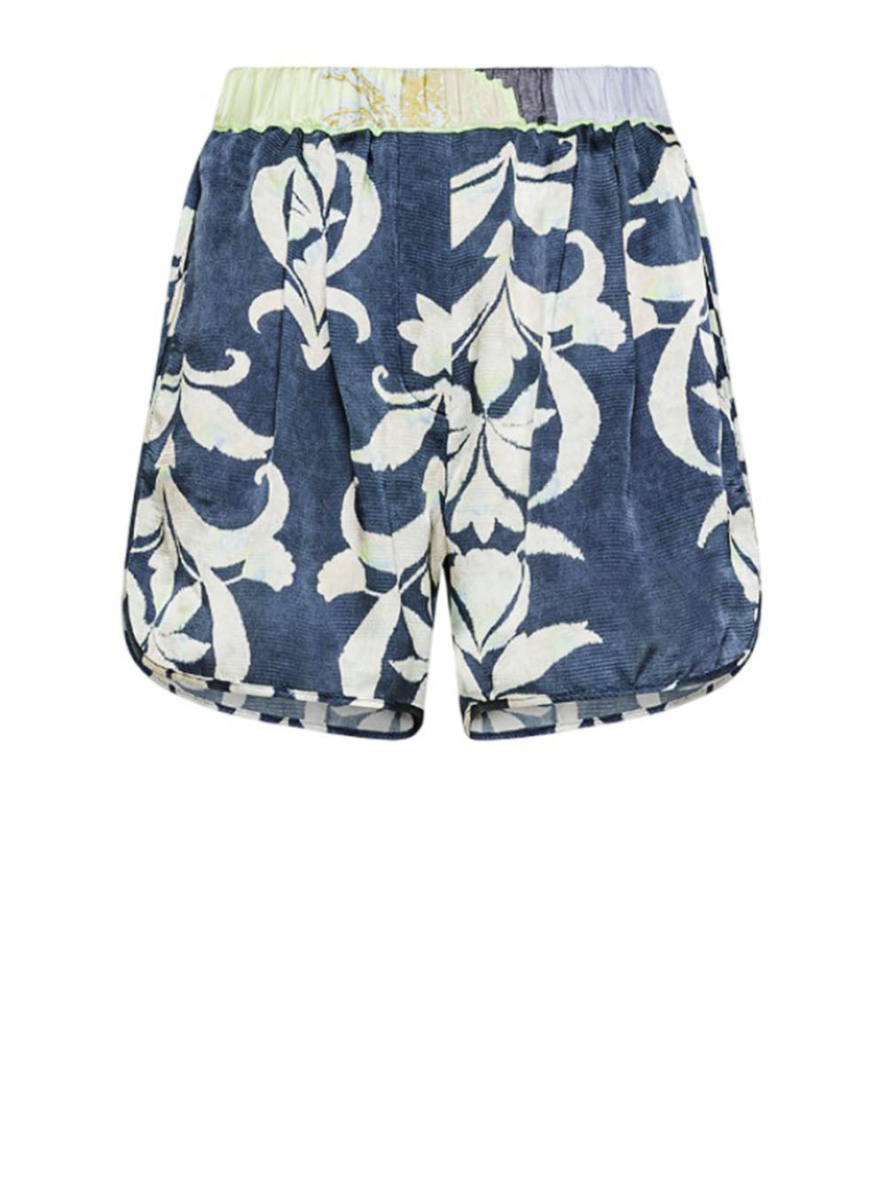 FORTE FORTE Shorts in Raso Blu con Stampa The Secret Lily Blu