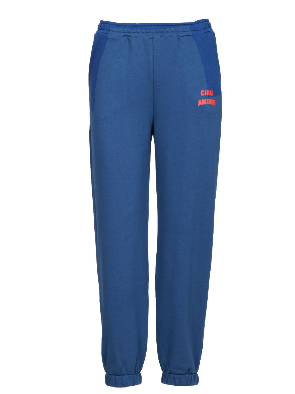 GIADA BENINCASA Pantaloni di Tuta Ciao Amore in Cotone Blu Blu