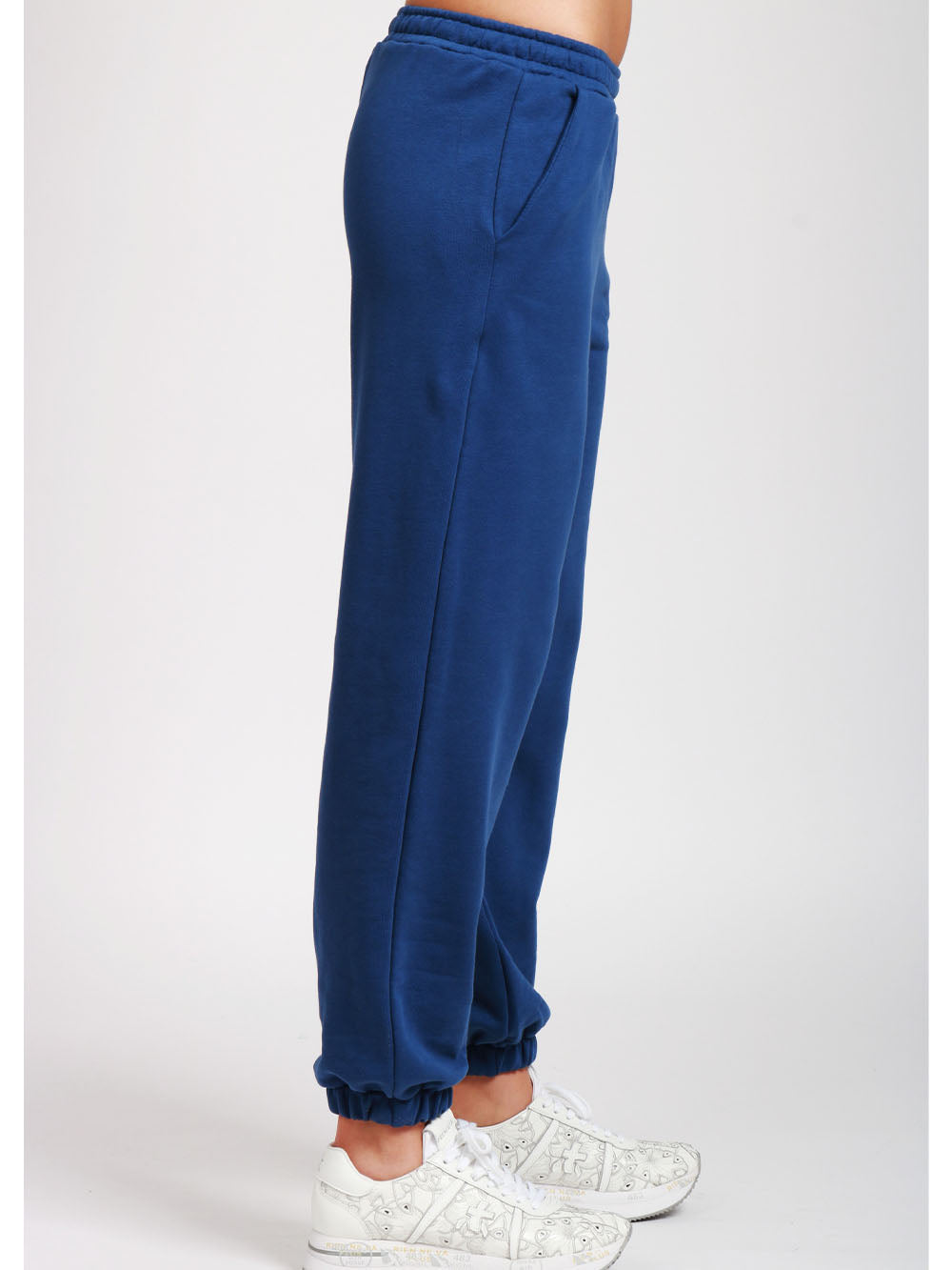 GIADA BENINCASA Pantaloni di Tuta Ciao Amore in Cotone Blu Blu