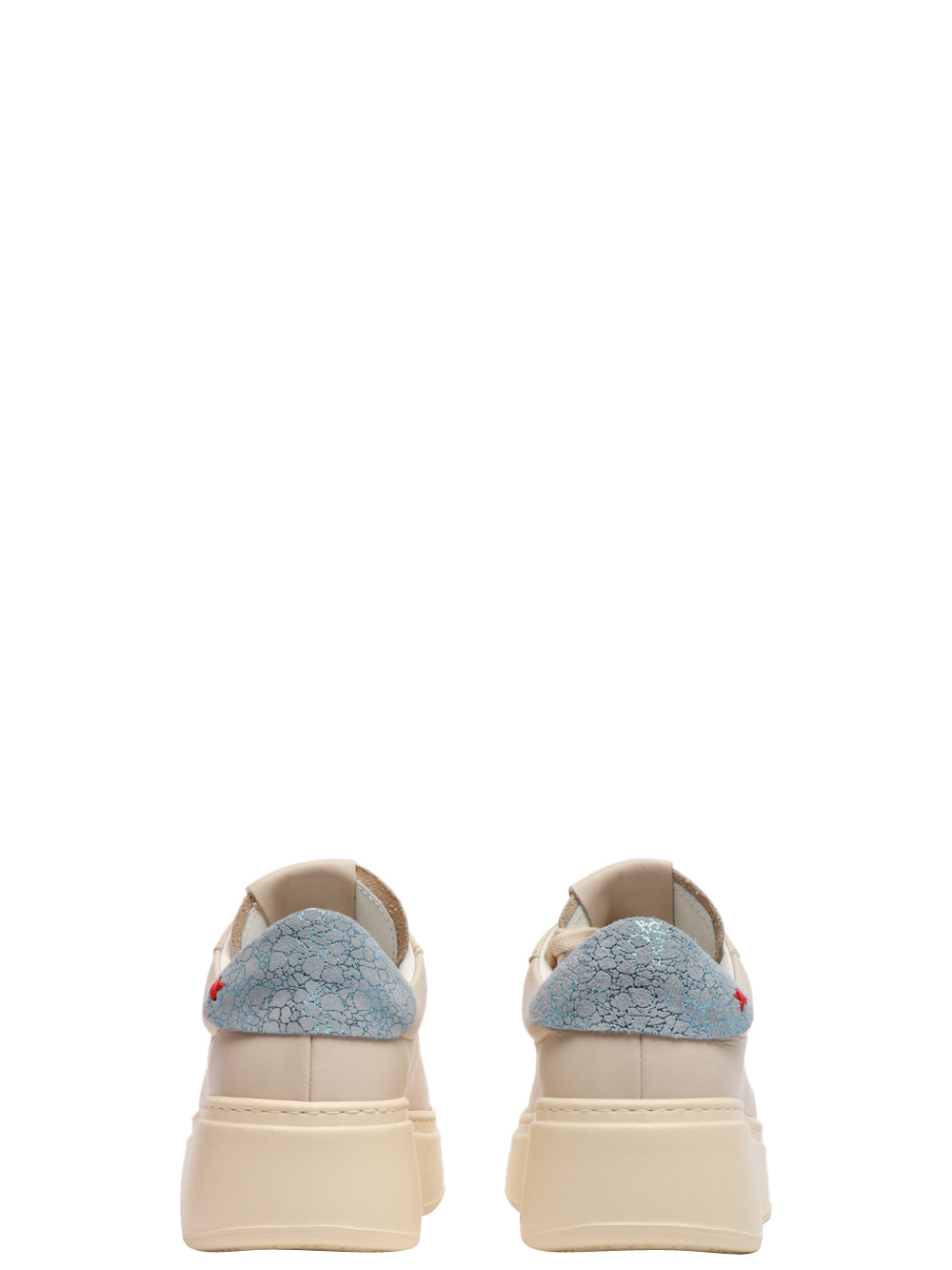 GIO+ Scarpe Sneakers Pia Beige in Pelle con Gatto Gioiello Beige