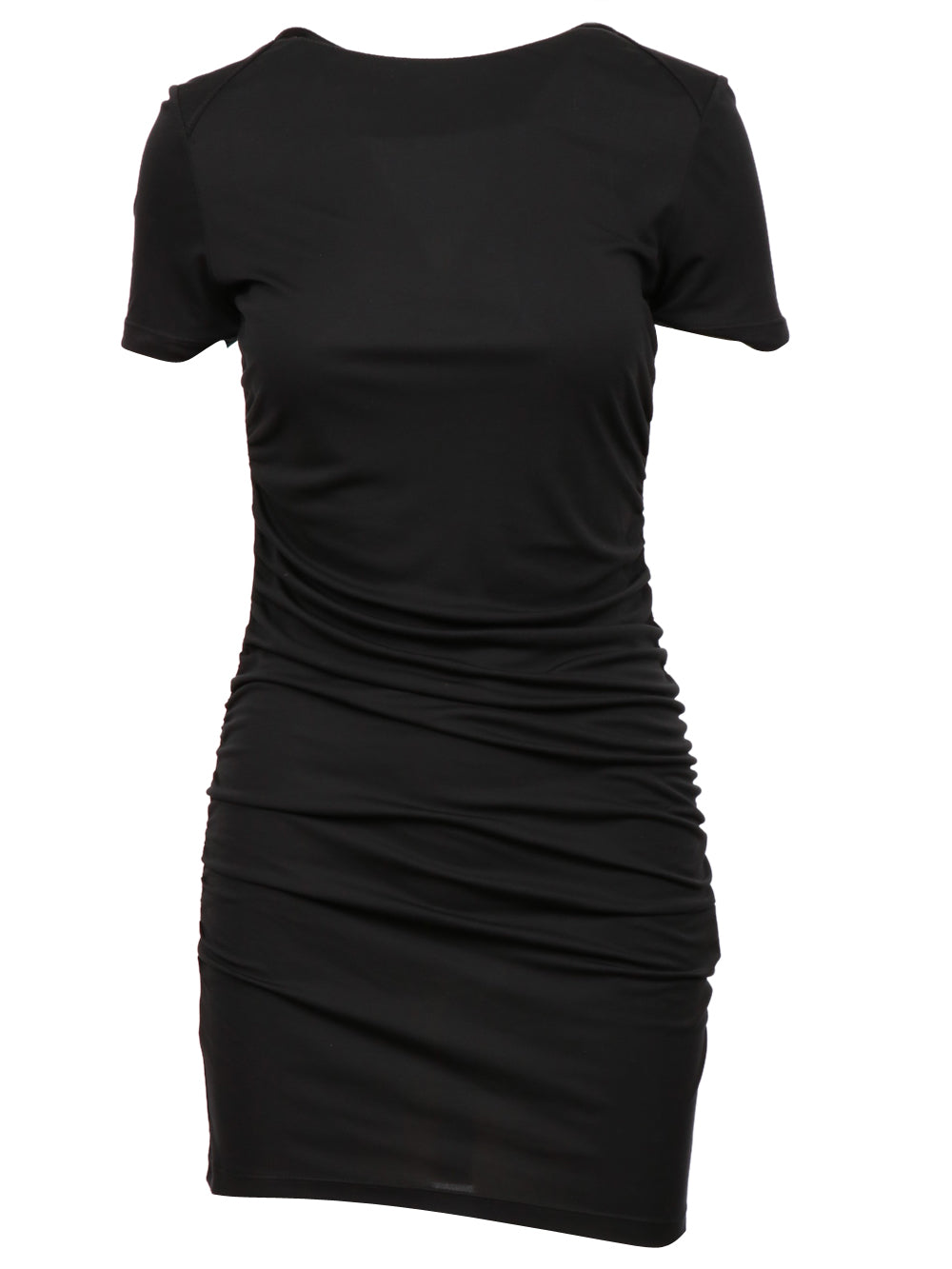 GRIFONI VESTITO CORTO CON DRAPPEGGIO NERO Nero