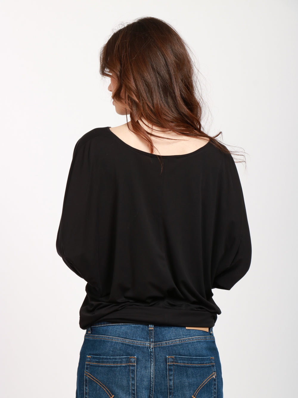 GRIFONI MAGLIA A PIPISTRELLO NERA Nero