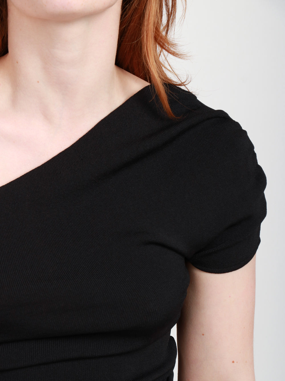 JUCCA Top Monospalla Nero Stretch Nero