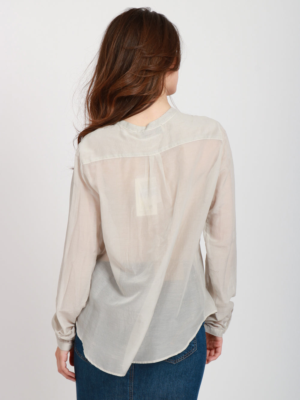 JUCCA Camicia in Mussola di Cotone Grigio Perla Grigio perla