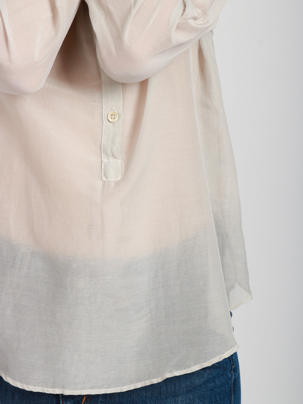 JUCCA Camicia in Mussola di Cotone Grigio Perla Grigio perla