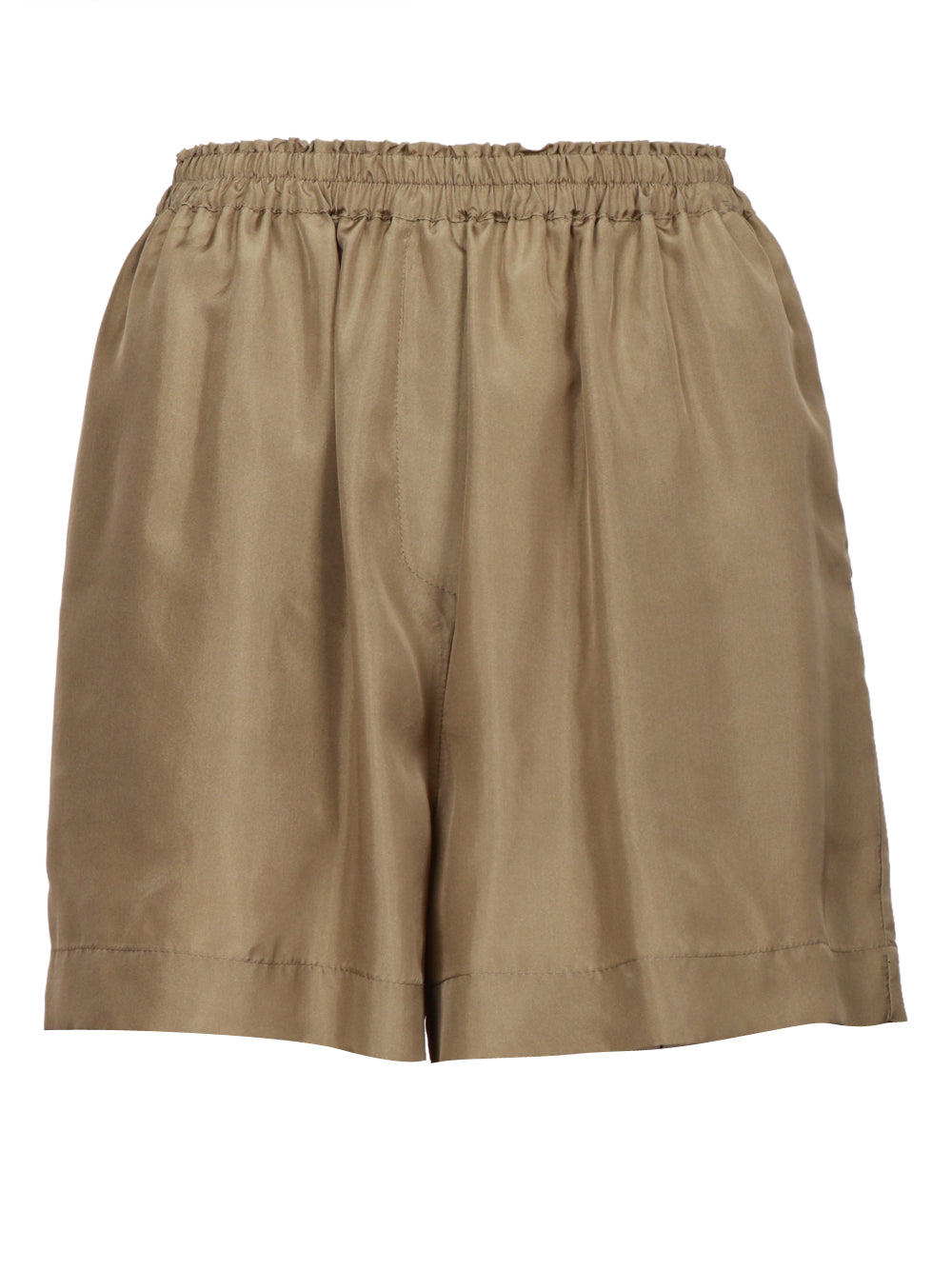 JUCCA Shorts in Seta Verde Militare Verde militare