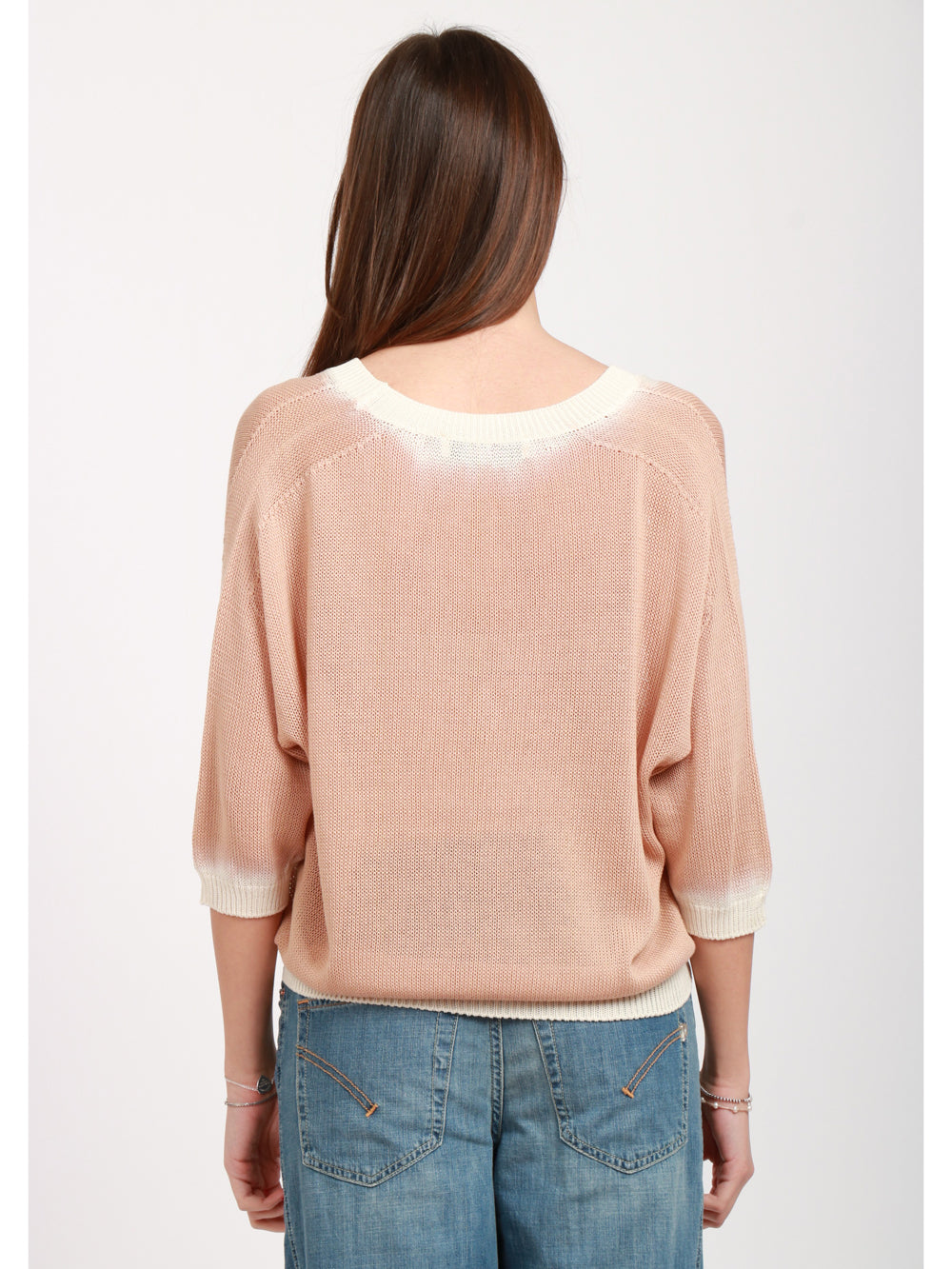 JUCCA MAGLIA CAMEL TIE-DYE CON SCOLLO A V Camel