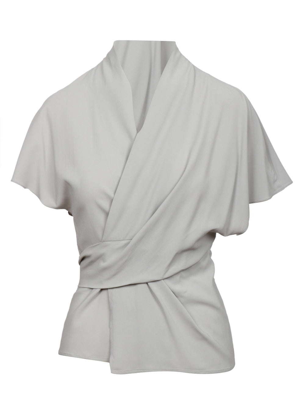 JUCCA TOP SCOLLO A V CON INCROCIO SUL DAVANTI Sasso