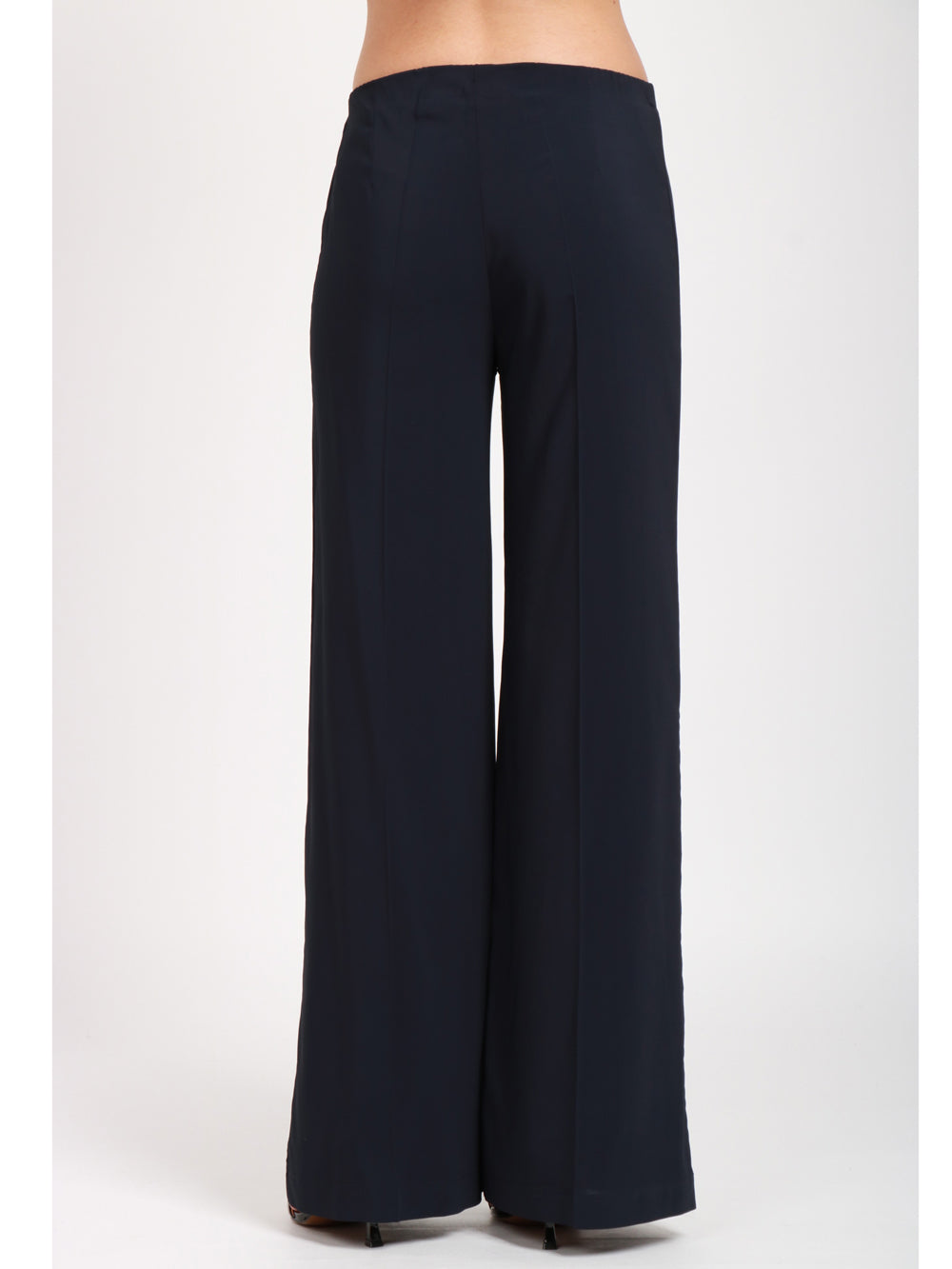 JUCCA PANTALONI PALAZZO BLU IN VISCOSA Blu