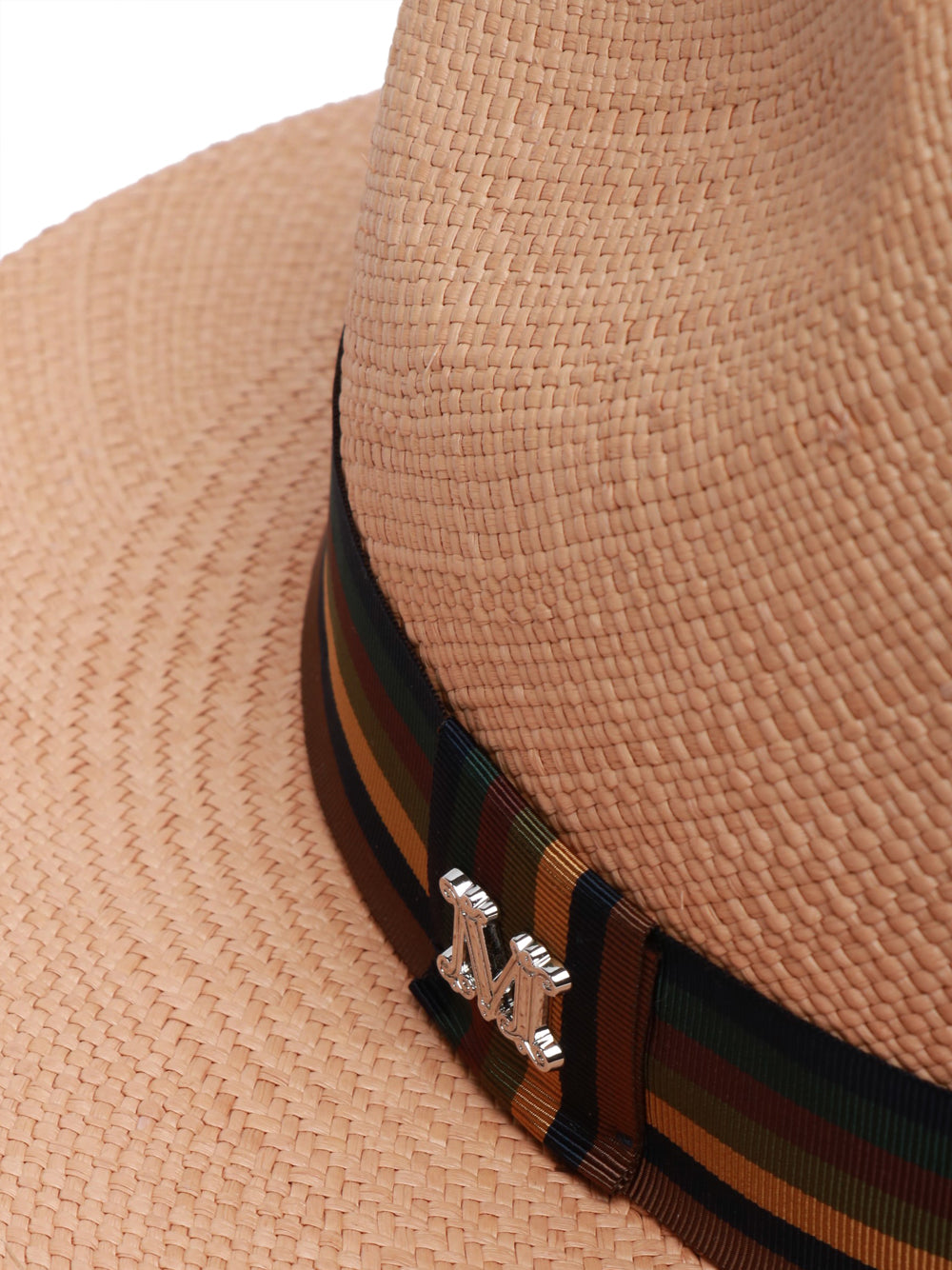MAX MARA Cappello Rodesia in Paglia Beige Camel