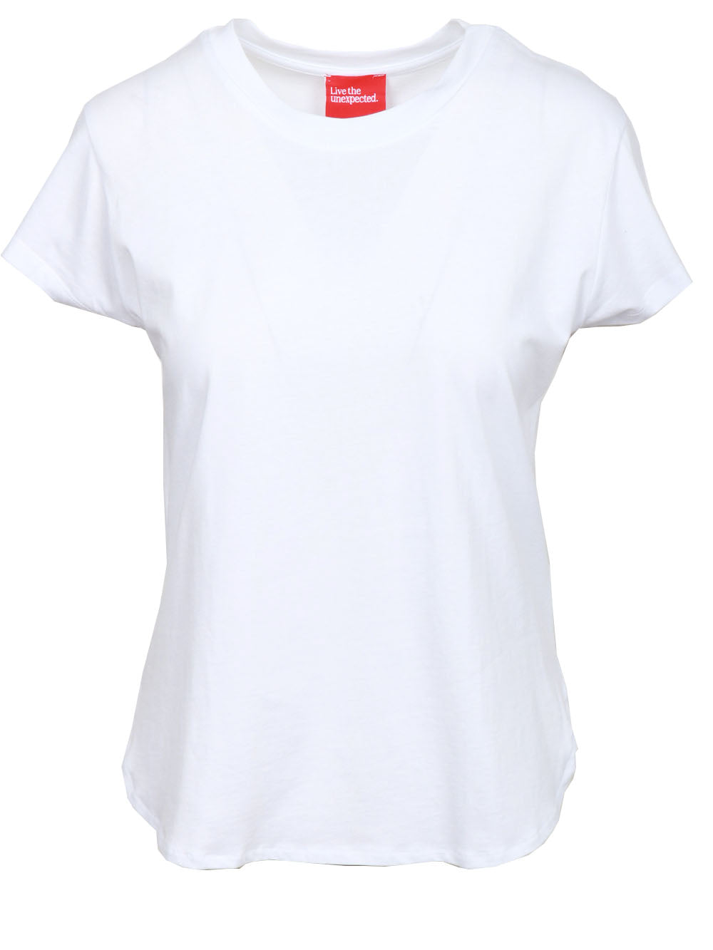 MERCI T-Shirt Gircollo in Cotone Bianca Bianco