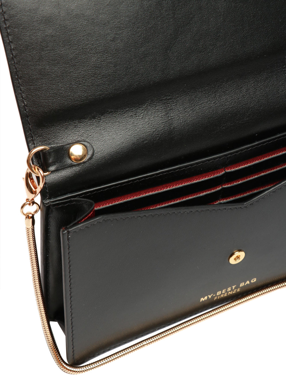 MY-BEST BAG Borsa Pochette in Pelle Nera Nero
