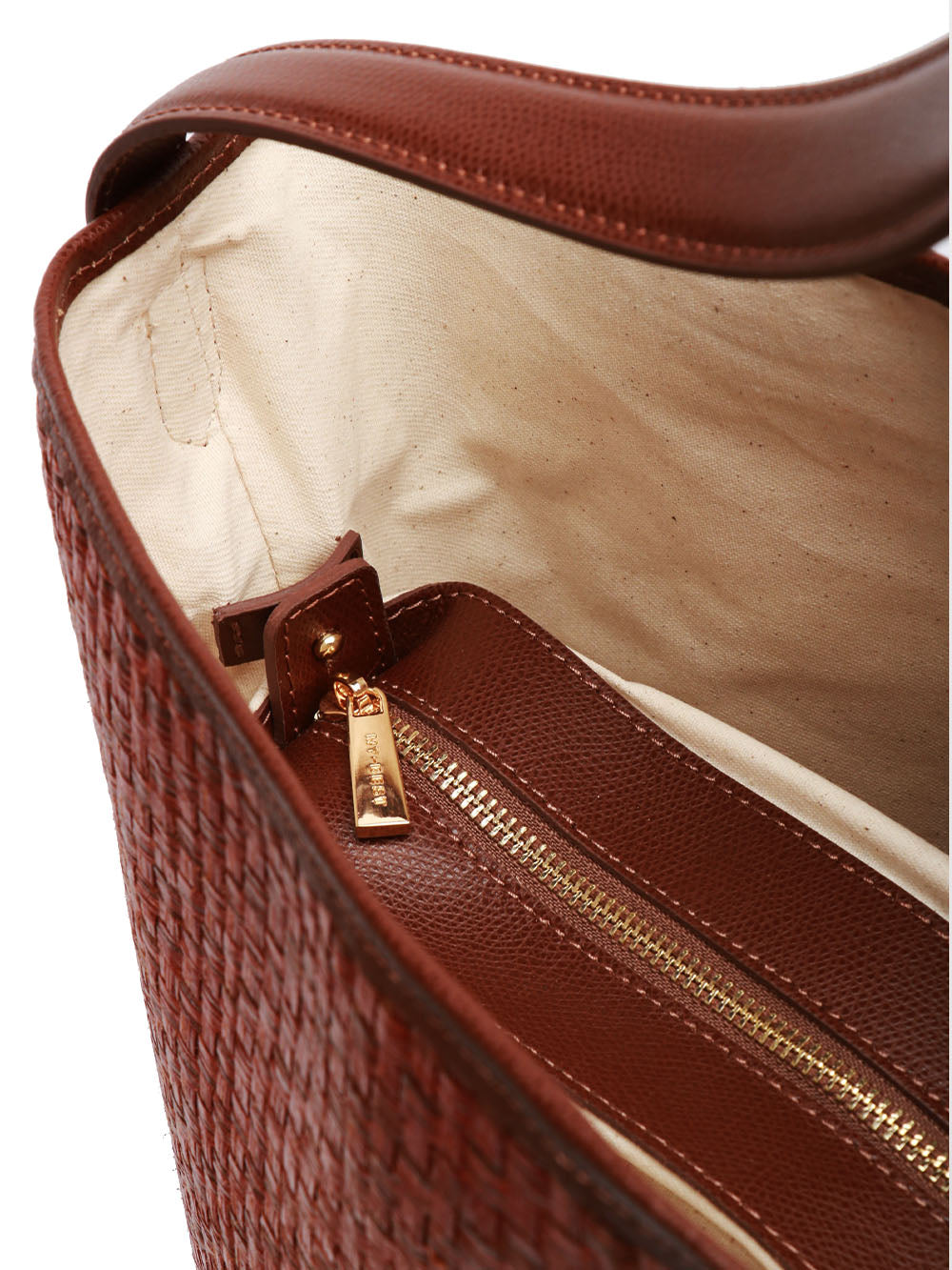 MY-BEST BAG BORSA A SPALLA MARRAKECH SHOPPER IN RAFIA INTRECCIATA CUOIO Brandy