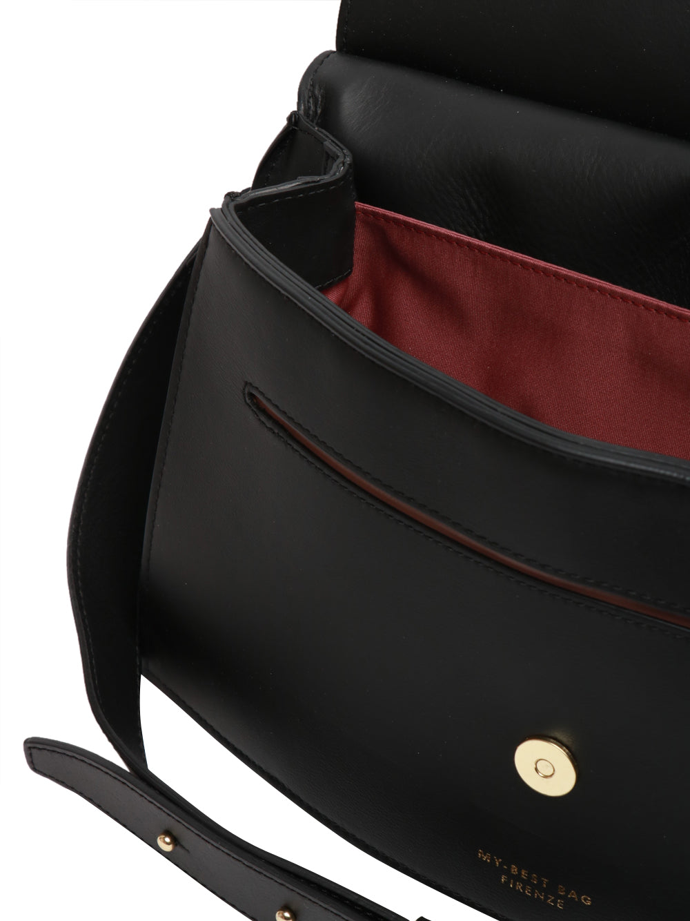 MY-BEST BAG Borsa a Spalla Valeska in Pelle Nera Nero