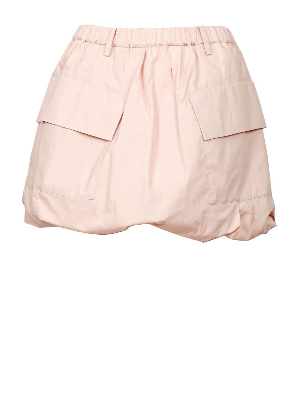 N°21 Minigonna a Palloncino in Taffeta Rosa Rosa