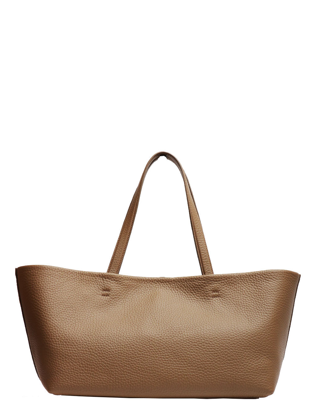 ORCIANI Borsa a Spalla Tata Soft in Pelle Tortora Fango